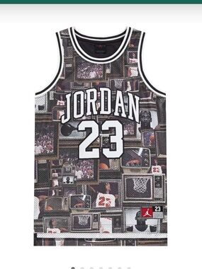 Jordan 23 Collage Basketball Jersey - Kids Size Small